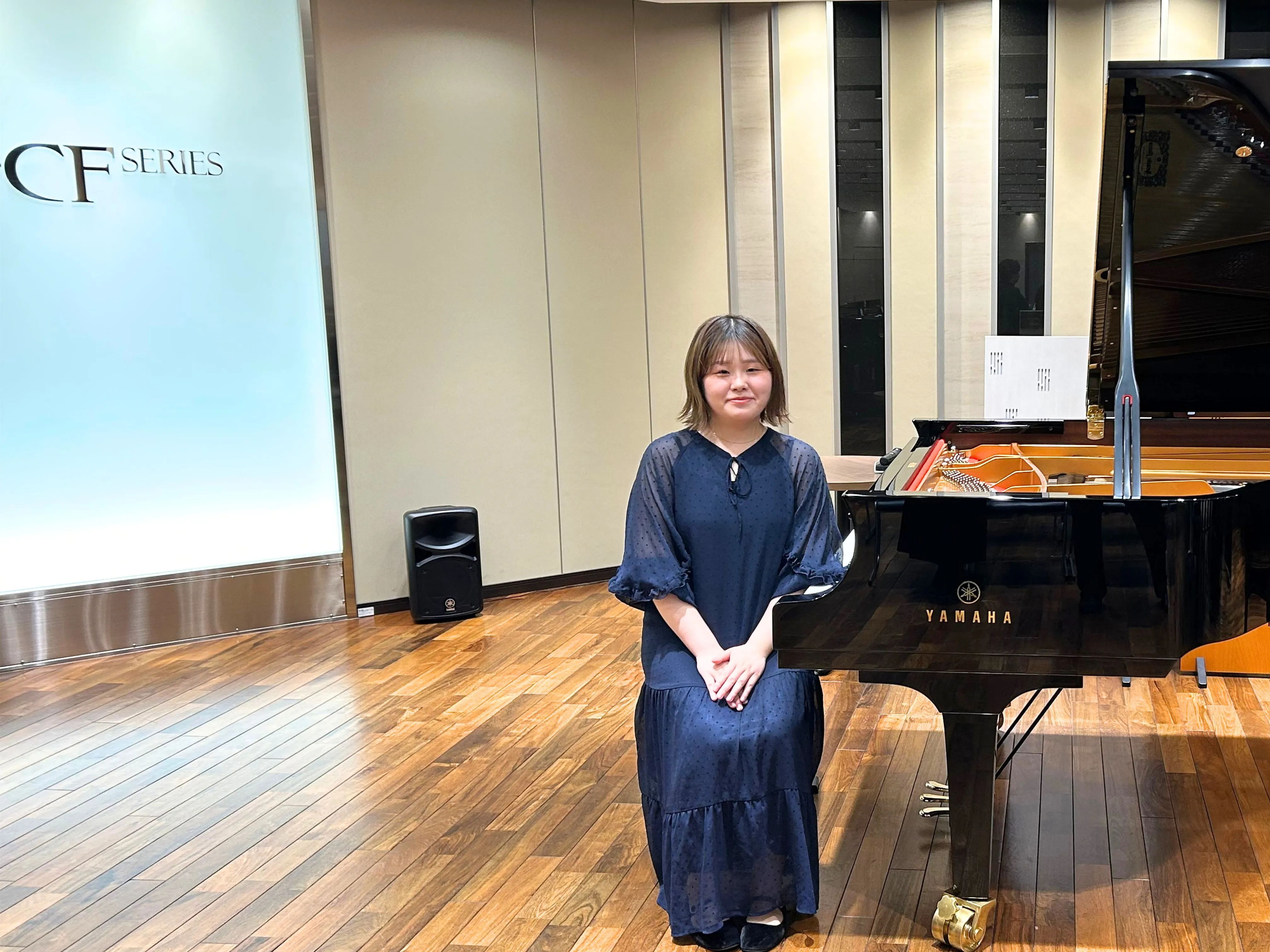 ヤマハグランドピアノサロン名古屋での稲沢朋華さん